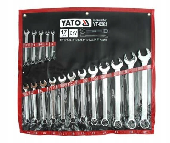 Sada kombinovaných kľúčov YATO 17 ks 8 - 32 mm YT-0363